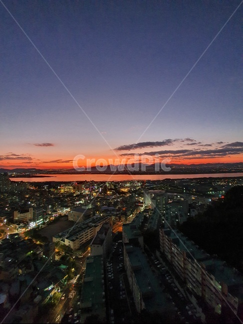 풍경,노을,sky,야경,경치,도시,강,야경,밤,풍경,nightscape,night,landscape,도시,city