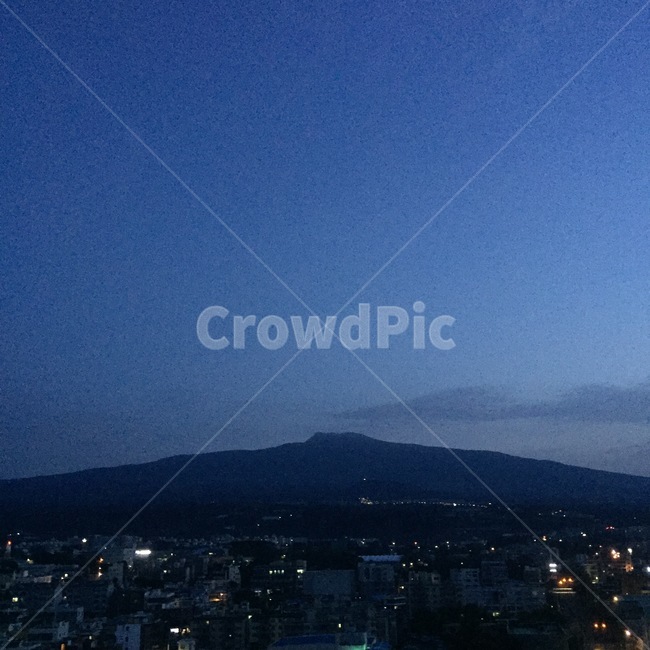 한라산,야경,풍경,자연,제주도,서귀포