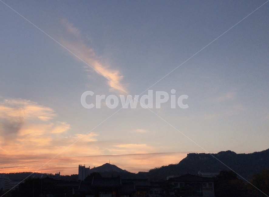 하늘,노을,구름,주황빛노을,석양,sunset,자연,풍경,nature,landscape,outdoors,옥외,sky