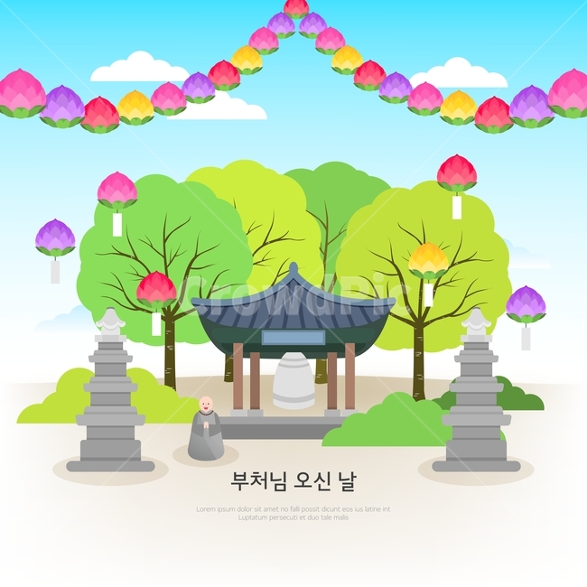사찰,석탑,연등,스님,종교,석가탄신일,전통,기념일,종교,신앙,religion,belief,faith,그래픽,일러스트레이션,graphic,illustration