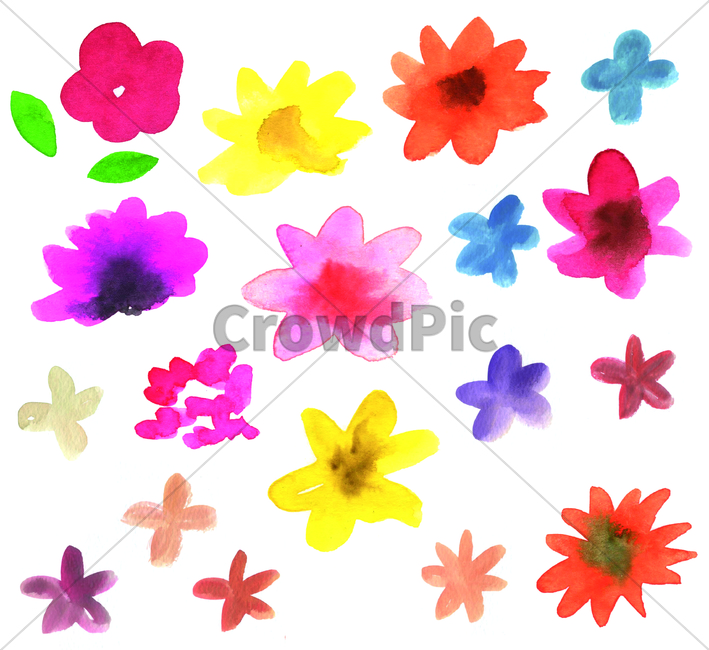 손그림,물감그림,봄,spring,springtime,handdrawing,watercolor,꽃,flower,bloom,blossom,나뭇잎,leaf,foliage,umbrage