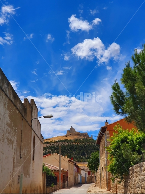 town,마을,path,통로,bluesky,파란하늘,spain,스페인