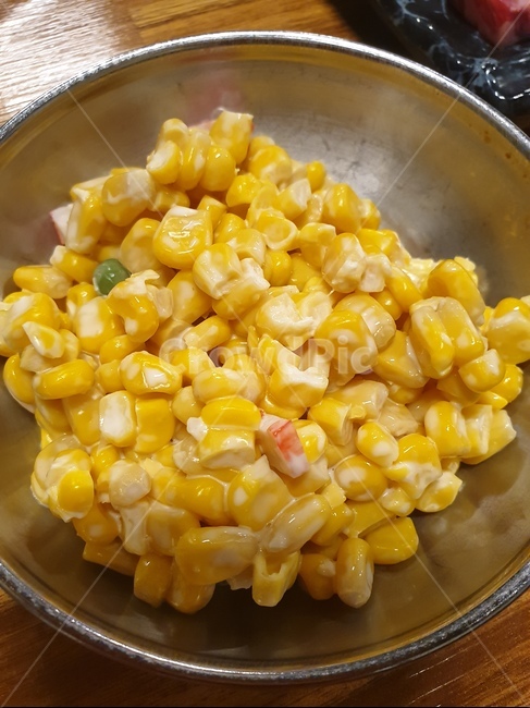 플레이팅,콘샐러드,옥수수,음식,corn,vegetable,야채,food,cornsalad,에피타이저,음식,식재료,요리,food,cook,meal,dishes,food reserves