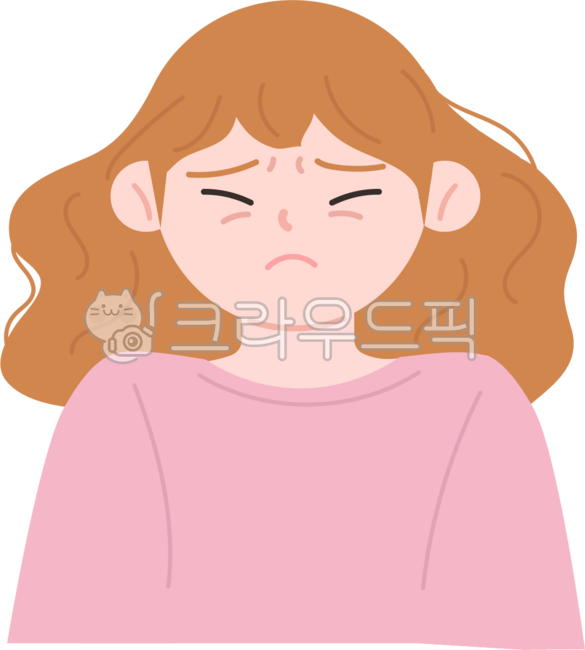 여자,소녀,싫어하는,싫은,거부,찡그린얼굴,표정,얼굴표정,감정