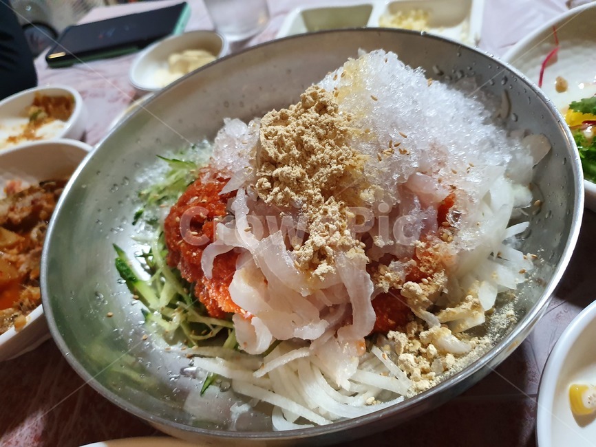 물회,횟집,회,국수물회,물회국수,음식,바다물회