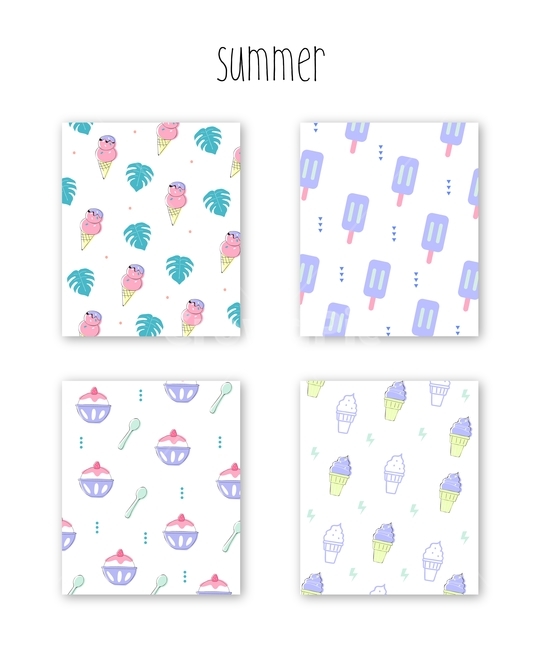 여름,아이스크림,아이스바,콘,팥빙수,패턴,배경,백그라운드,무늬,여름,계절,summer,season,그래픽,일러스트레이션,graphic,illustration,텍스처,질감,패턴,texture,pattern,paper,종이
