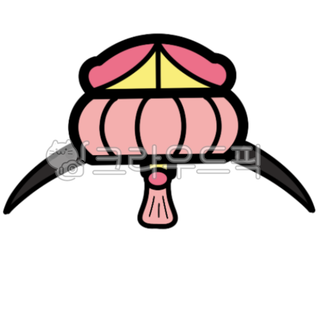 족두리,한복,머리띠,한복머리띠,족두리일러스트