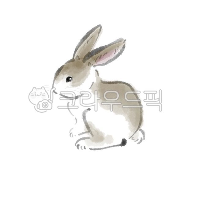토끼,수묵화,동물수묵화,토끼수묵화,계묘년,계묘년수묵화,계묘년일러스트,토끼일러스트,토끼띠,토끼띠그림