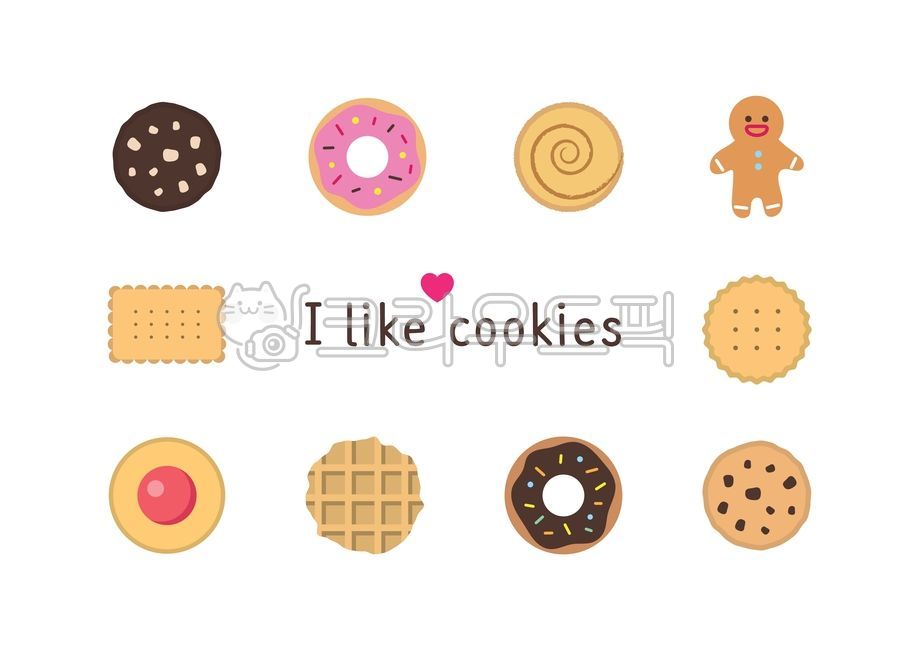 Ginger Man,cookie illustration,cookie,bakery,chocolate chips,snack,sticker,waffle,donut,Sweets illustration,illustration,biscuit,graphic