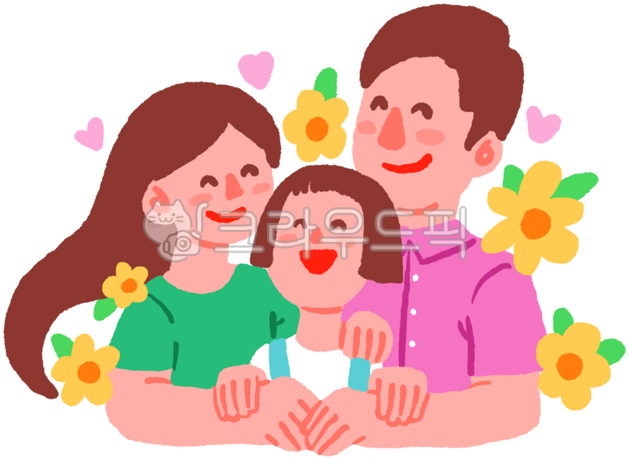 Family,Family Month,Children's Day,Parents' Day,May,Event,Happiness,Love,Smile,Couple,Hope,Flower,Hug,Upper Body,Child,Heart,Spring,Character,Hand Drawing