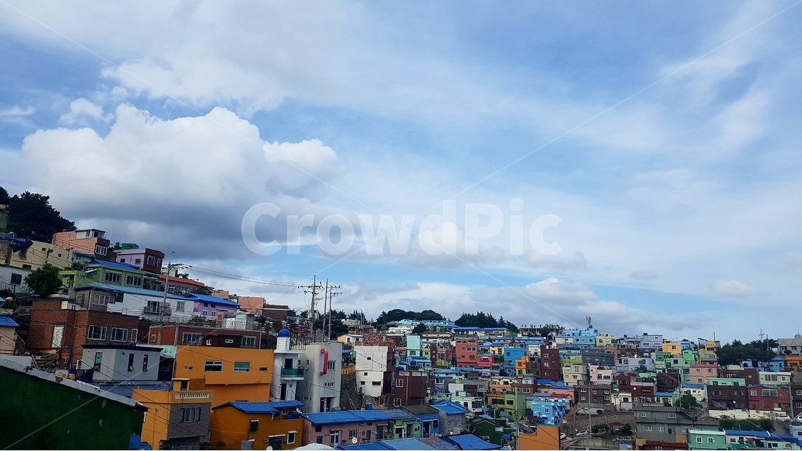 부산,감천마을,바탕화면,하늘,구름,도시,풍경,city,landscape,한국도시풍경,한국도시경관,korea cityscape