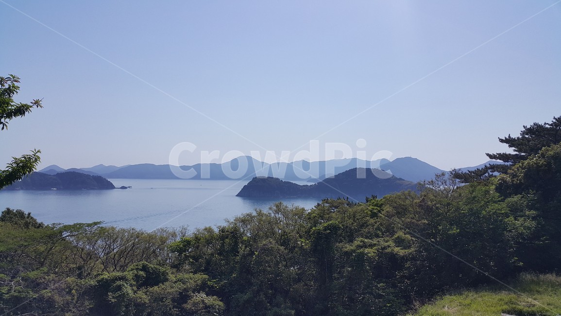 산,수평선,나무,바다,그리스,외국,해외,하늘,국외,자연,풍경,nature,landscape,outdoors,옥외,land,땅