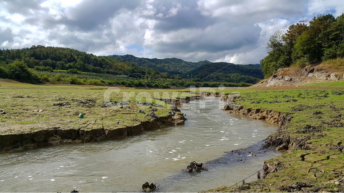 강,자연,물,산,하늘,나무,산맥,가뭄,구름,하천,먹구름,자연,풍경,nature,landscape,water,outdoors,옥외