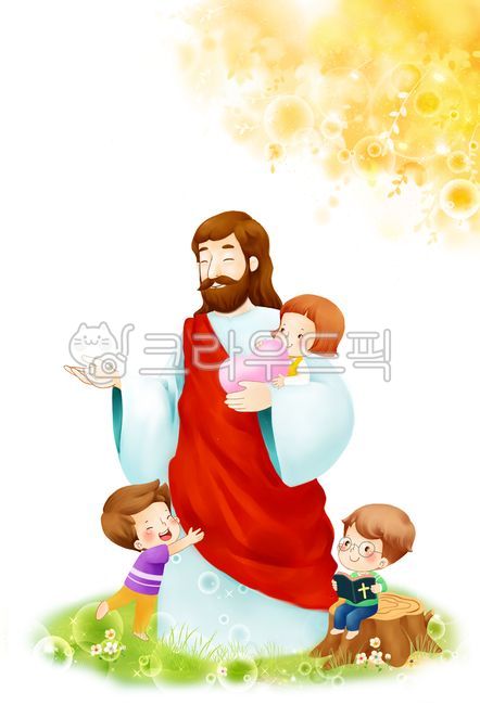 예배,기독교,크리스천,아이들,성경학교,주일학교,교회,허그,캐릭터,종교,포옹,배경,동화,그림,그리스도,예수님,하느님,십자가