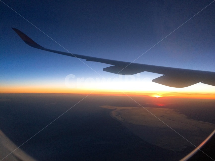 비행,flight,지평선,horizon,해질녘,sunset