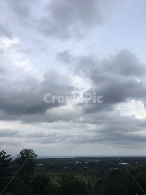 흐린하늘,바다,요새,성,필리핀,자연,풍경,nature,landscape,weather,날씨,outdoors,옥외,cumulus,적운,cloud,구름,sky,하늘