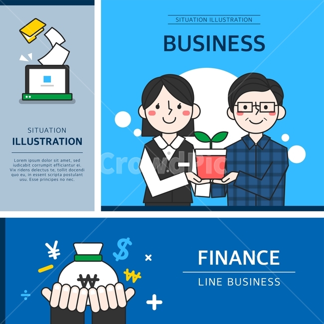 돈,화분,직원,고객,비즈니스,아이콘,플랫디자인,일러스트,산업,industry,industrial,비즈니스,사업,business,service,work,그래픽,일러스트레이션,graphic,illustration