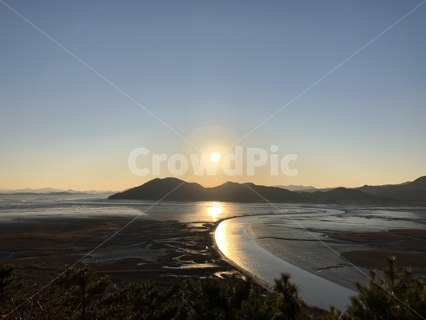 sunlight,햇빛,순천만,습지,봉화산,s자물길,겨울,winter,맑음,자연,풍경,nature,landscape