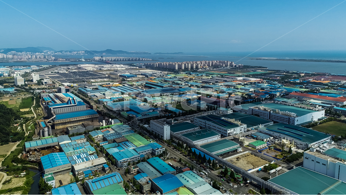 factory,large,aerial photography,satin,industry,Noksan Industrial Complex,ocean,busan,industrial complex,Enterprise,Gangseogu,company,small business,Noksan,new port