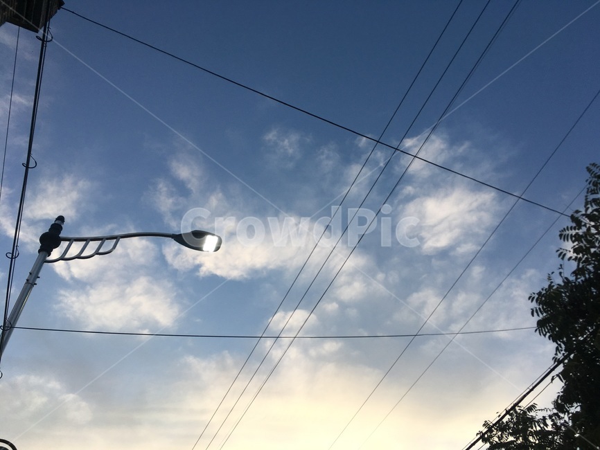 utilitypole,전신주,하늘,sky,노을,저녁