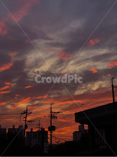노을,하늘,구름,자연,nature,sky
