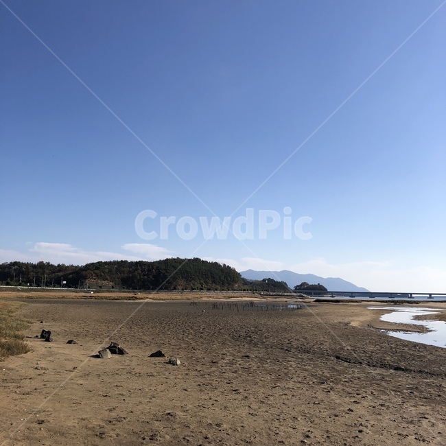 ground,바닥,nature,자연,outdoors,옥외,갯벌,하늘,sky,산,자연,풍경,nature,landscape