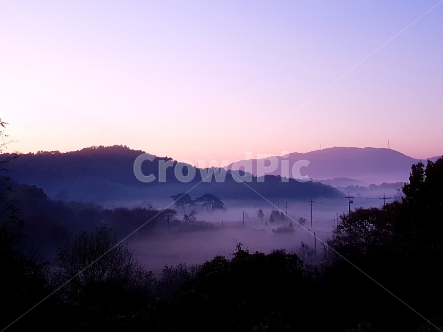 산,여명,안개,풍경,빛,들판,자연,풍경,nature,landscape,실루엣,그림자,silhouette,shadow,outdoors,옥외