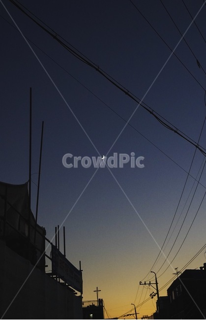 달,밤하늘,그믐달,초승달,감성,moon,풍경,gradation,야경,밤,풍경,nightscape,night,landscape