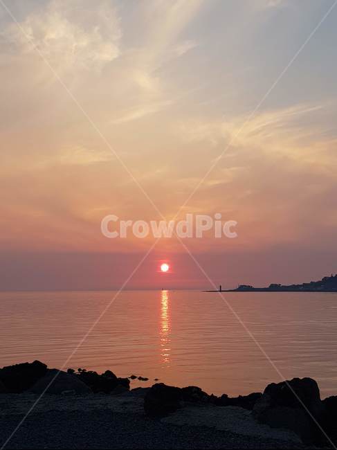 제주,제주서부,협재,협재해수욕장,일몰,sunset,jeju,하늘,노을,붉은노을