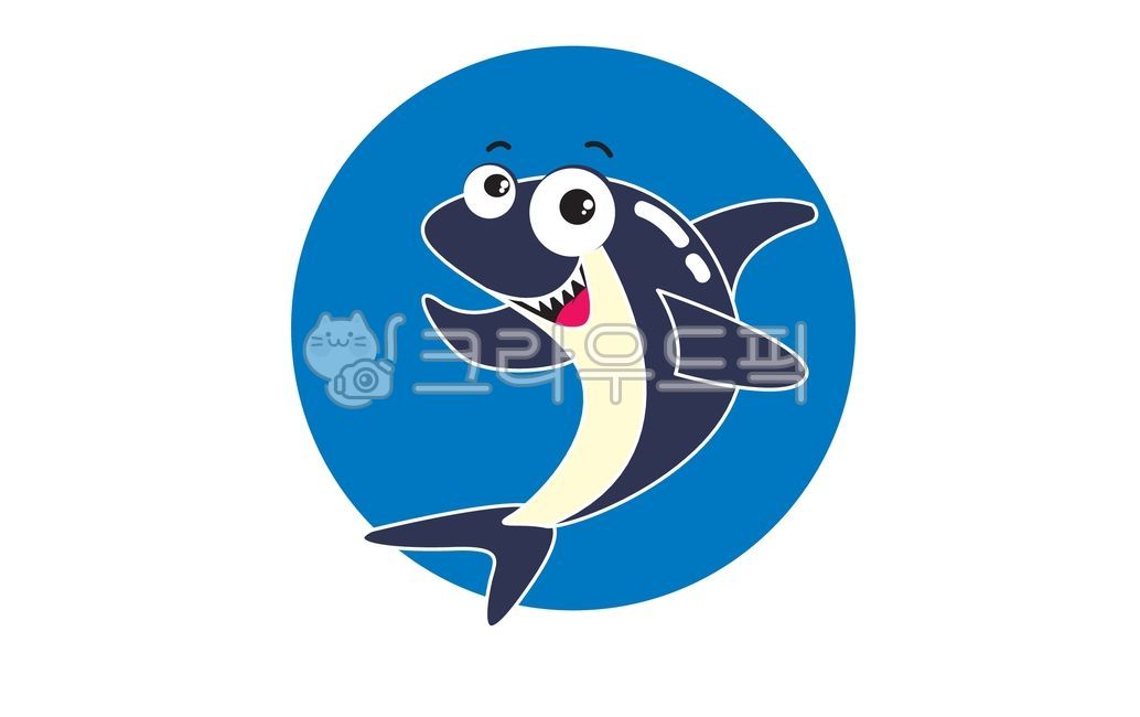 상어,일러스트,물고기,동물,귀여운,어린이용,학습용