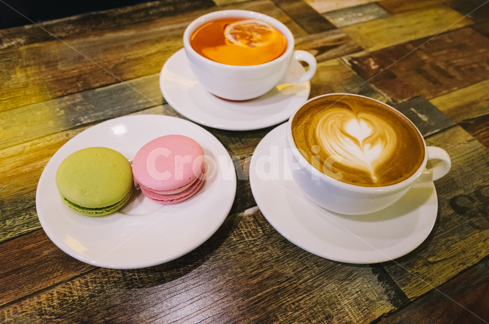 마카롱,자몽차,라떼,카페라떼,간식,디저트,디저트,간식,후식,dessert,snack