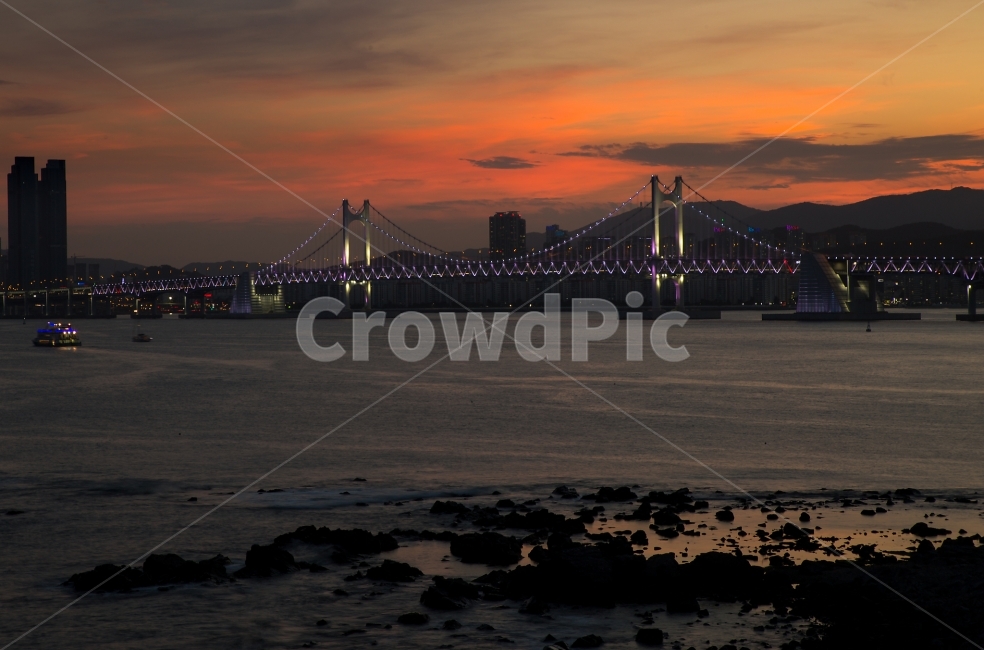 광안대교,부산,바다,일몰,노을,야경,밤,풍경,nightscape,night,landscape,도시,city,한국도시풍경,한국도시경관,korea cityscape,building,건물,bridge,다리