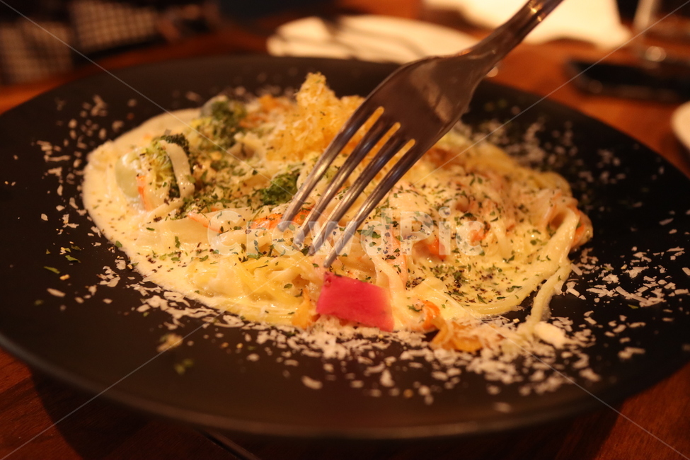 스파게티,파스타,크림파스타,게살파스타,뷔페