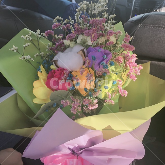 꽃,안개꽃,예쁜,꽃다발,관상용