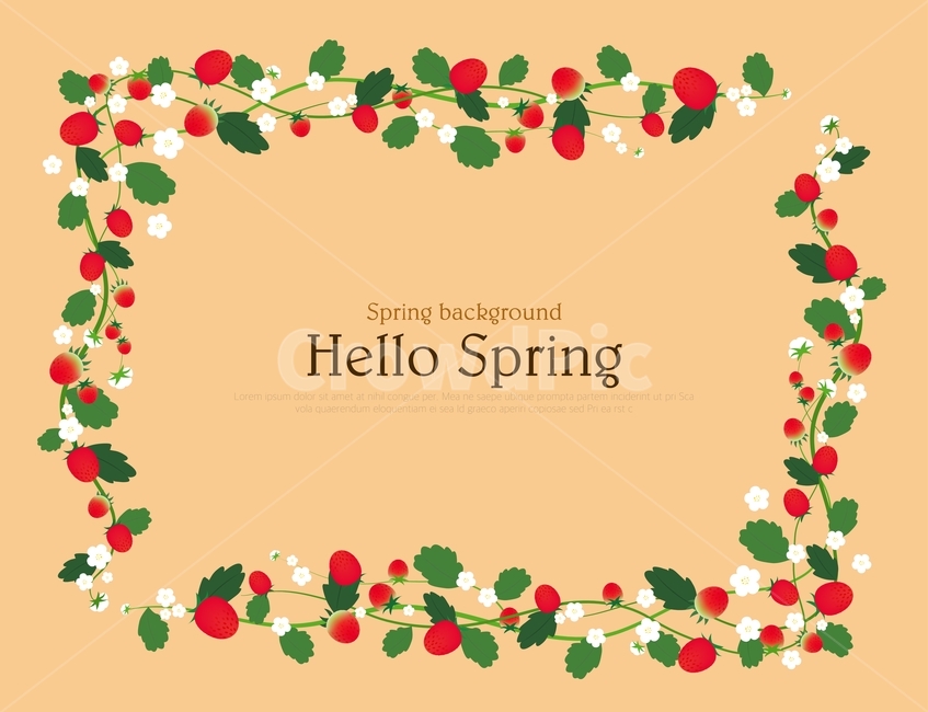 딸기,과일,봄,프레임,식물,봄,계절,spring,season,그래픽,일러스트레이션,graphic,illustration,pattern,무늬,art,미술,floral design,플로랄 디자인