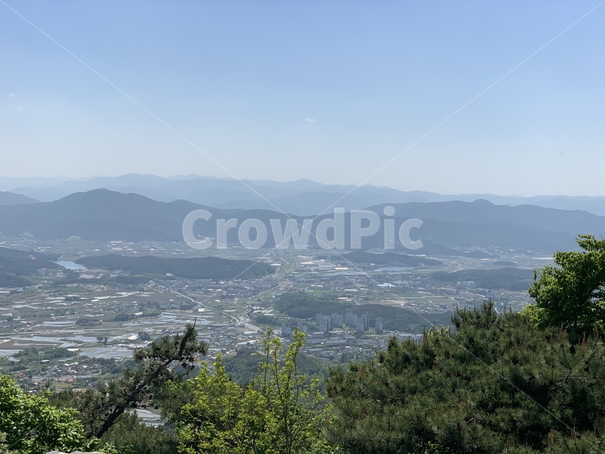 하늘,풍경,자연,나무,산,산아래풍경,육지