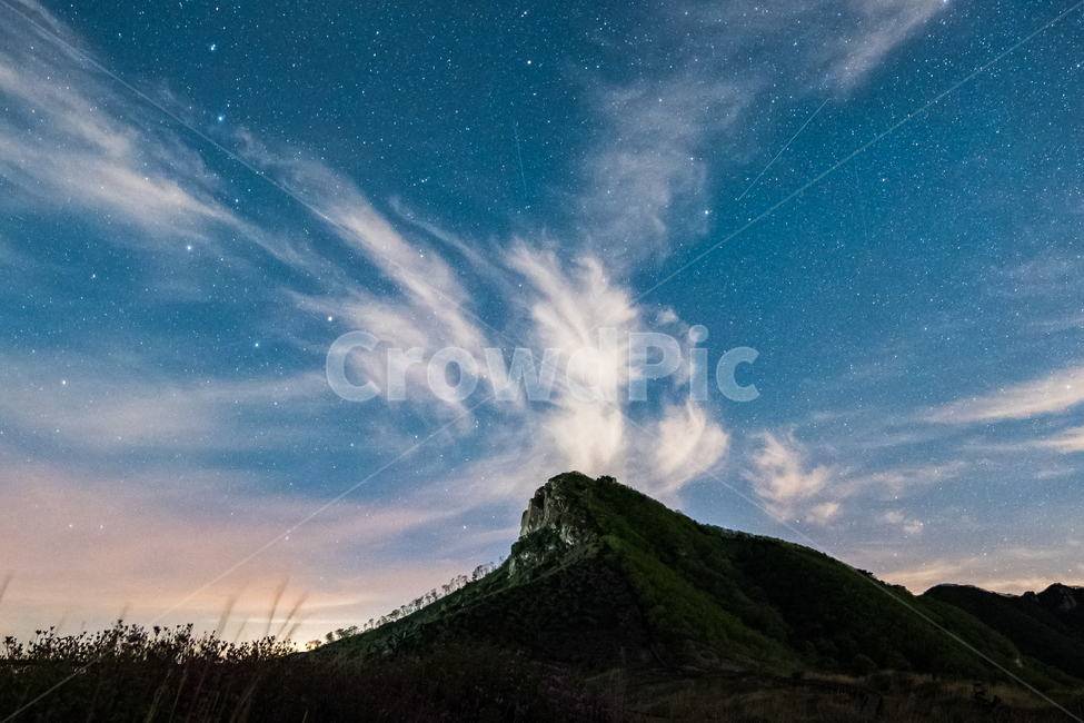 야경,풍경,구름,하늘,별,밤,은하수,황매산,star,sky,cloud,landscape,milkyway,자연,풍경,nature,landscape,야경,밤,nightscape,night,outdoors,옥외