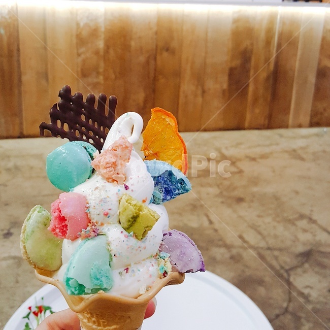 아이스크림마카롱,아이스크림,마카롱,꼬끄,콘아이스크림