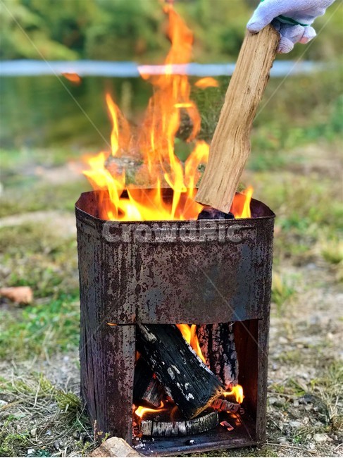 장작,참숯,계곡,힐링,fire