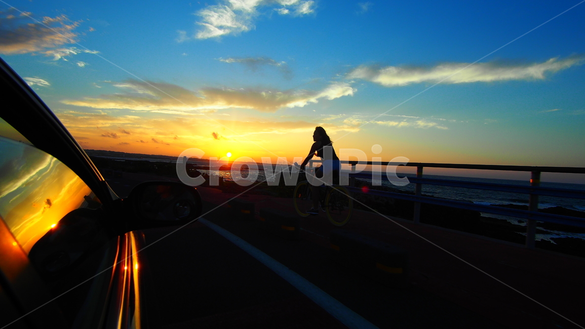 일몰,낙조,해안가,드라이브,자전거,여행,sunset,coast,bicycle