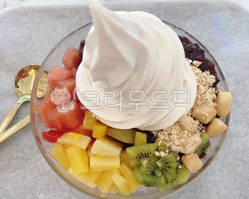 팥빙수, 과일빙수, 빙수, 디저트, dessert, 사진,이미지,일러스트,캘리그라피 - strongerjina작가