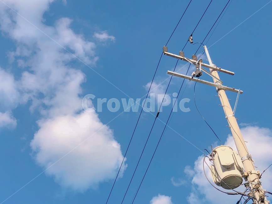 하늘,구름,맑은날,좋은날,파란,산업,industry,industrial,에너지산업,energy industry,utility pole,전신주