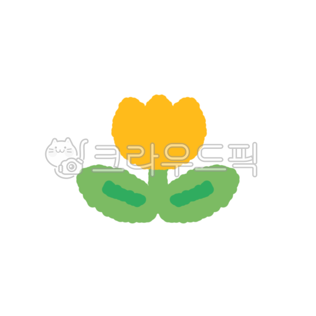 Tulip,flower painting,Day care Center,yellow,cute,flower,Class materials,petal,kindergarden,flower illustration