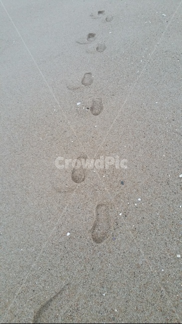 발자국,강릉,해변,추억,과거