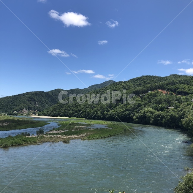 초록,강,풍경,하늘,여유,자연,풍경,nature,landscape,water,물,outdoors,옥외,land,땅