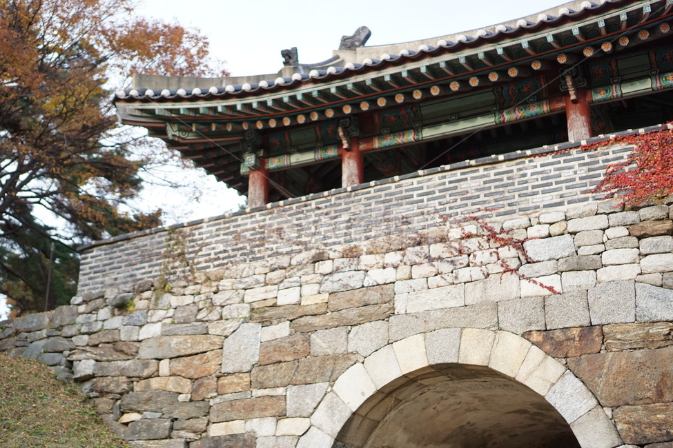 가을풍경,단풍,남한산성,낙엽,가을산,한국전통,한국문화,korean traditional,korean culture,건축물,건물외관,exterior,building,structure,architecture,construction