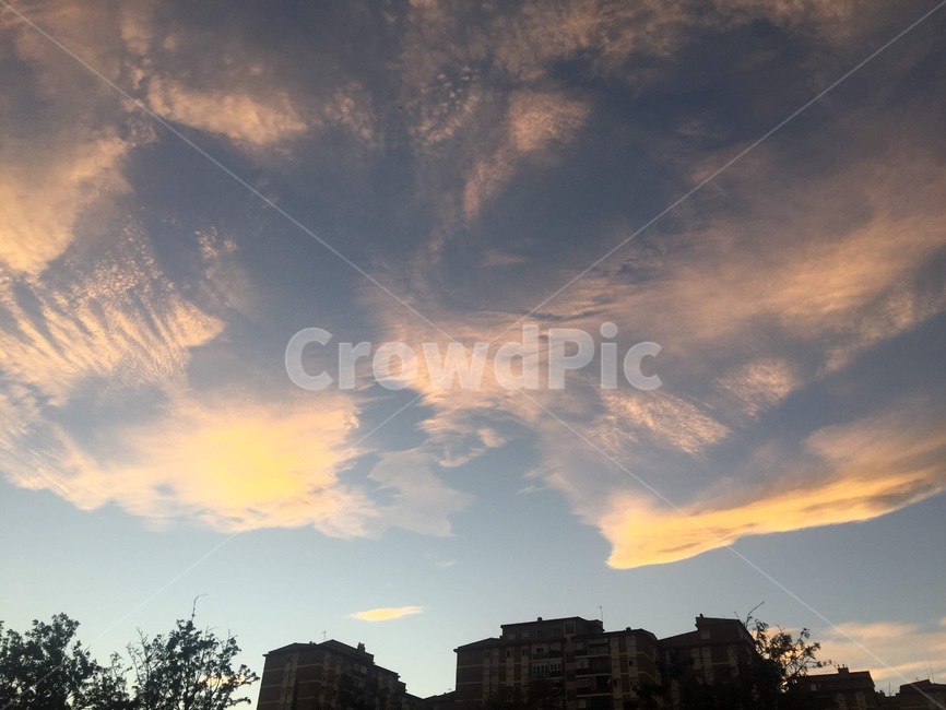 하늘,구름,석양,해질녘,노을,sunset,sky,blue,파란,clouds