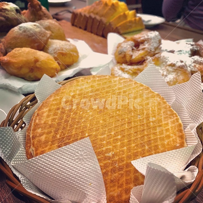 와플,스트룹와플,카라멜와플,네덜란드,디저트,food,bread