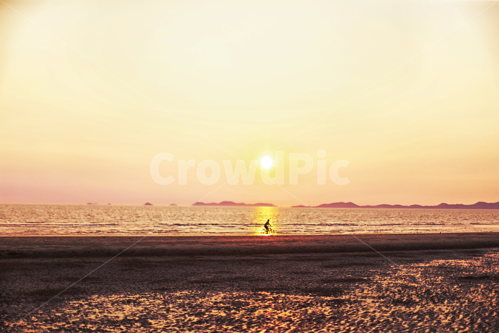 감성,풍경,노을,해변,자전거,자연,풍경,nature,landscape,해변,바다,beach,sea,사람,인물,인간,human,person,인물실루엣,사람실루엣,character silhouette,human silhouette,감성,sensible,feeling,outdoors,옥외