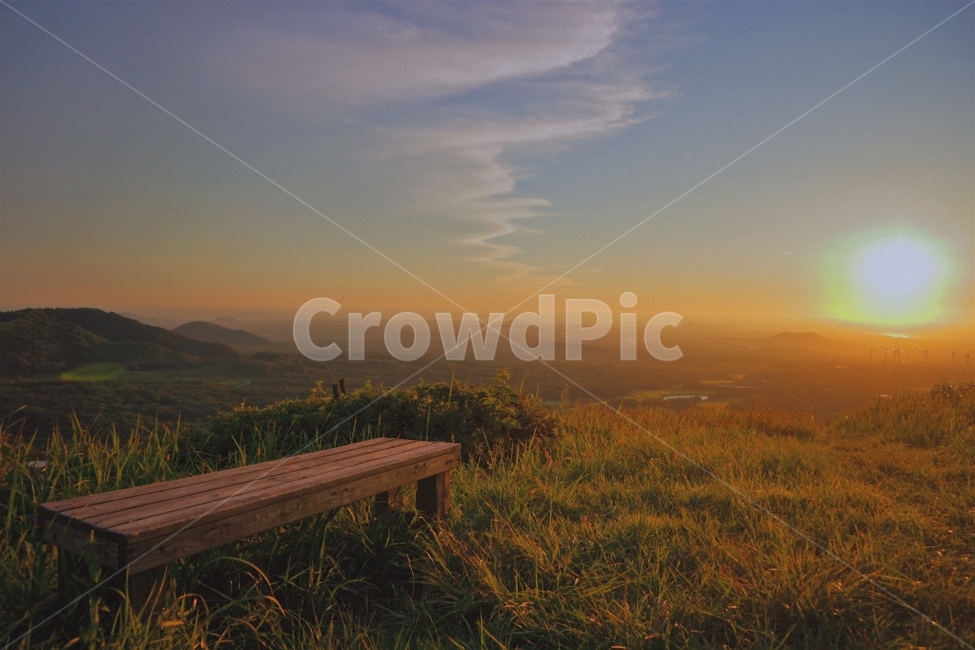 풍경,제주,오름,노을,해,sunset,하늘,구름,자연,산,제주도,여행,자연,풍경,nature,landscape,한국자연풍경,한국자연경관,korea nature landscape,제주도,jeju,jeju island,furniture,가구,bench,벤치